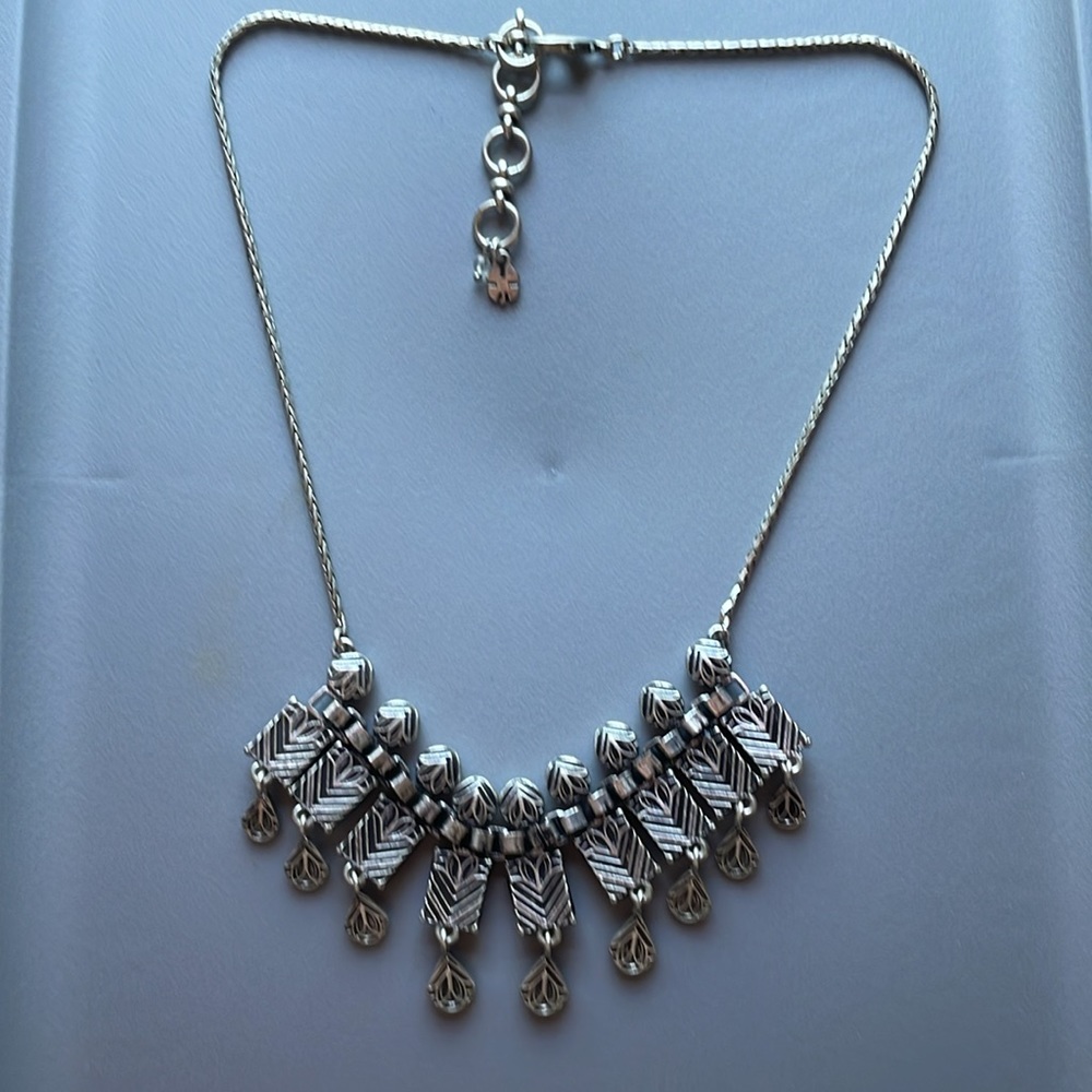 Lucky 2 tone reversible Egyptian blue necklace - Picture 4 of 4